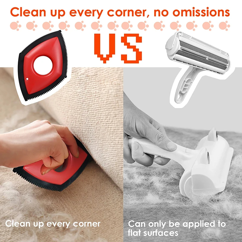 4 Modes Pet Hair Remover Comb  - đánh giá và giá Seat Cleaner Fabric