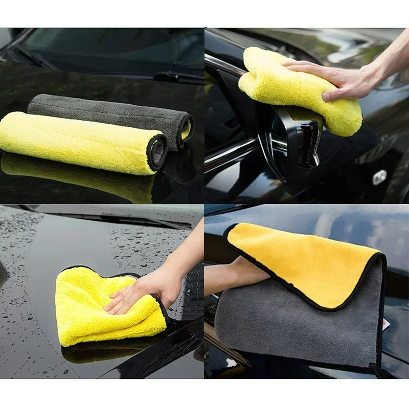 1/5pcs Thicken Car Microfiber  - đánh giá và giá Microfiber Towel Detailing