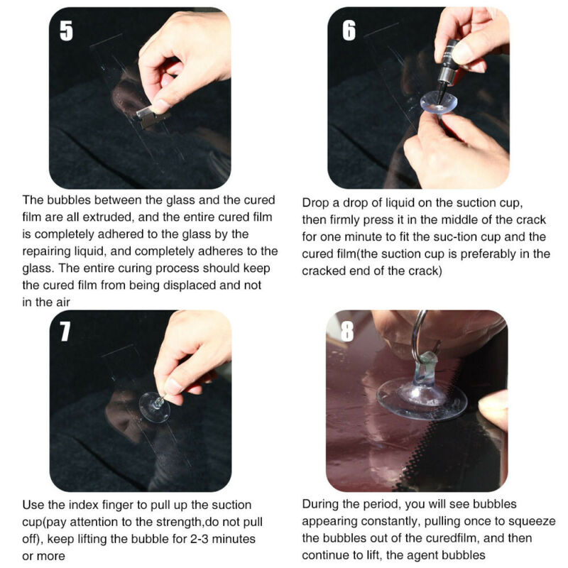 5PCS Automotive Glass Nano Rep - đánh giá và giá Glass Cleaner Streak